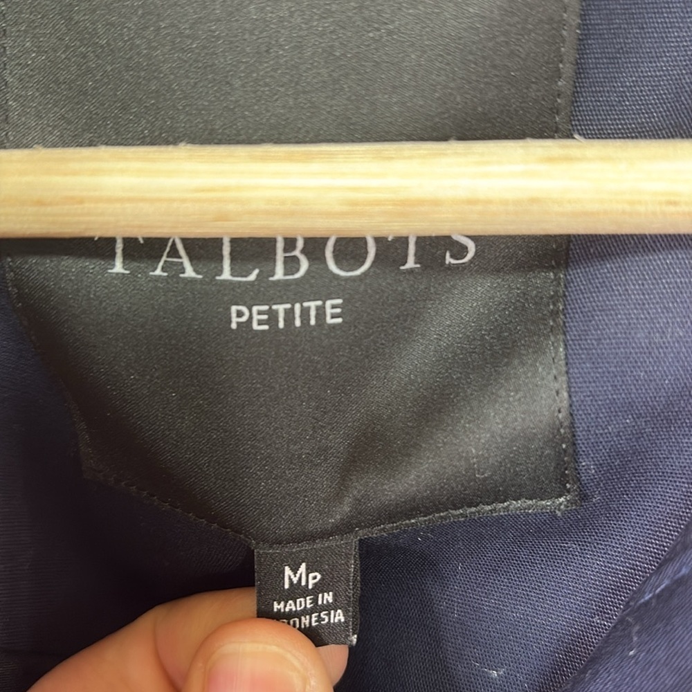 Talbots Navy Utility Jacket - Picture 3 of 4